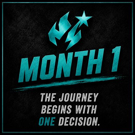 Month 1: The journey begins with one decision.